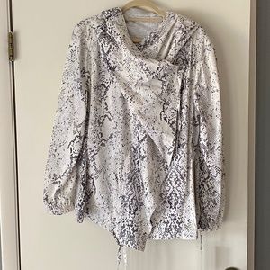 Calvin Klein Performance Snakeskin Hooded Jacket Size Medium